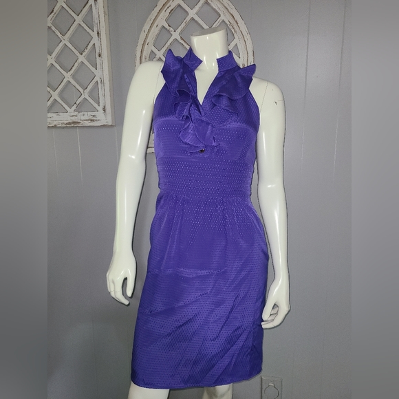 Gianni Bini Sleeveless Ruffle Front Dress Size 0 - Picture 1 of 8
